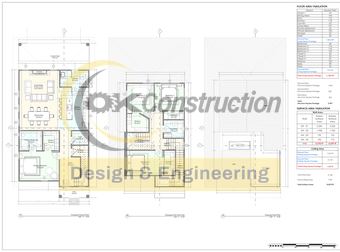 Ground, first floor and roof plans