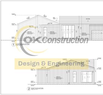 North & east elevations