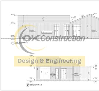 South & west elevations