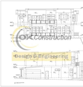 Front & right elevations