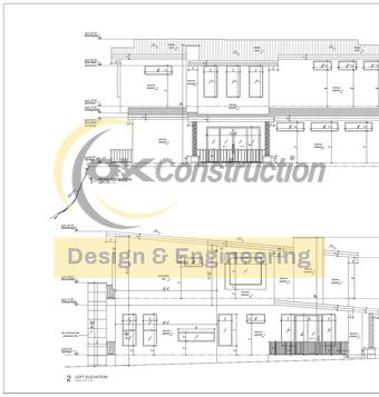 Rear & left elevations