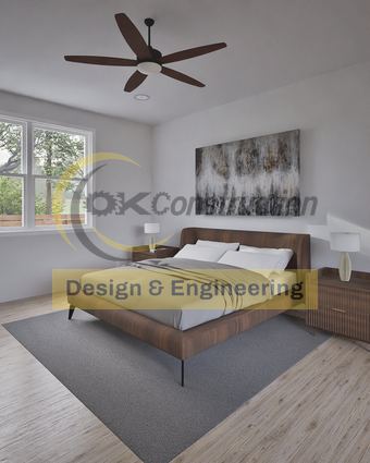 Primary bedroom — rendering
