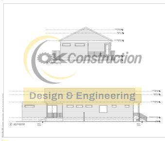 Rear & left elevations