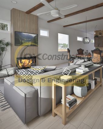 Living room — rendering