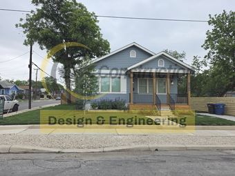 The finished house — photograph