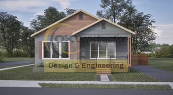 Front elevation — rendering