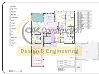 Area plan and room schedule