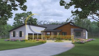 Front elevation, daylight — rendering
